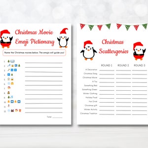 12 Printable Christmas Game Bundle, Christmas Party Games for Kids ...