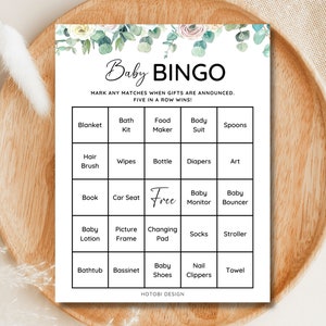 50 Prefilled Baby Shower Bingo Cards Baby Bingo Game Bonus - Etsy