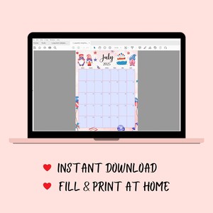 EDITABLE Vertical/portrait Monthly Calendar 2025 Bundle, Cute Printable ...