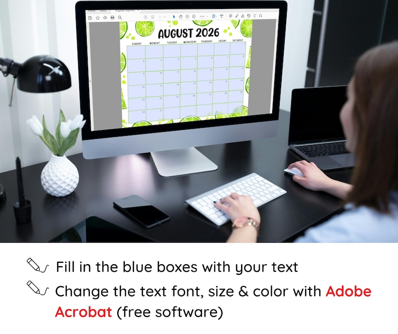 Editable August 2026 Calendar | Monthly Planner Printable PDF | School ...
