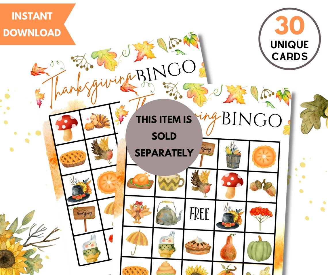 Printable Halloween Bingo, 50 Unique Bingo Cards With Label, Halloween ...