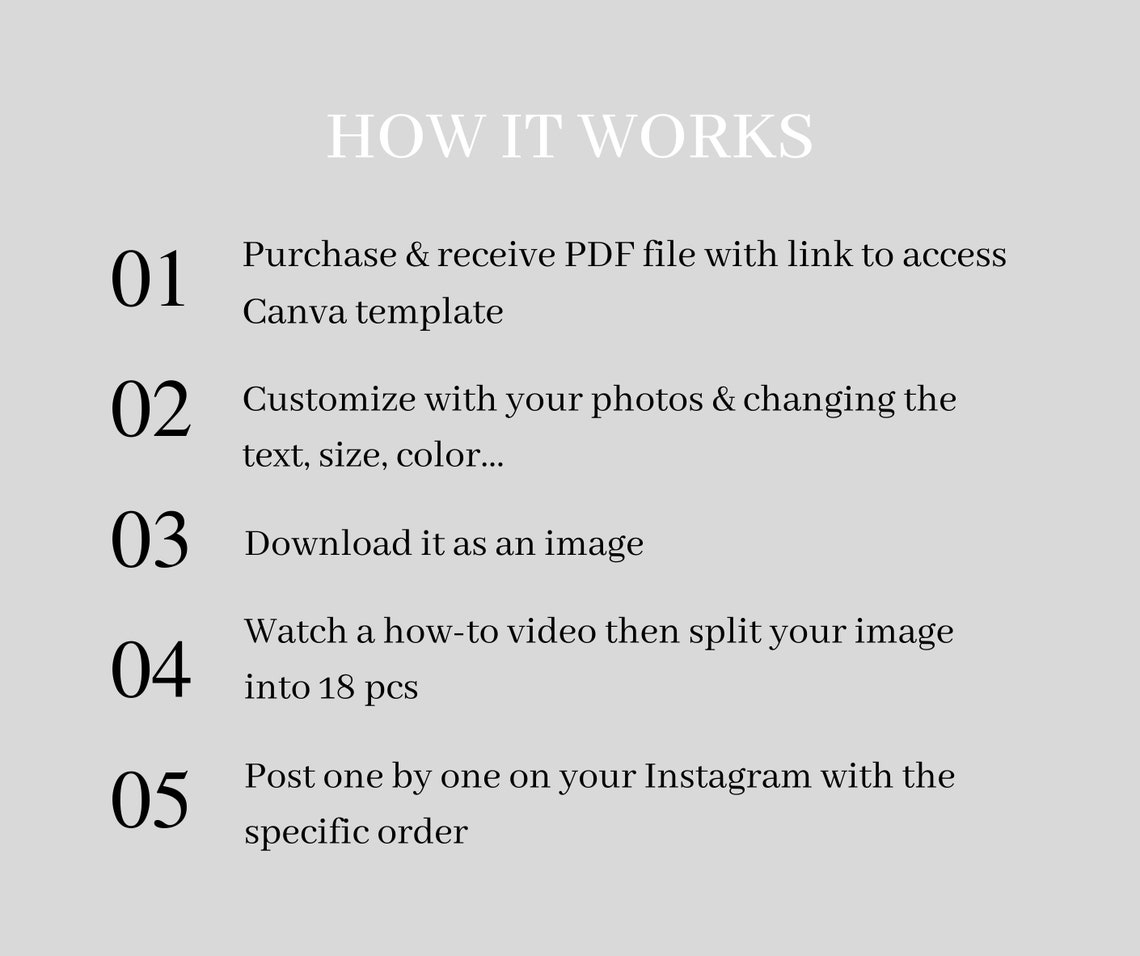 Luxurious Instagram Puzzle Templates Canva Creative Instagram | Etsy