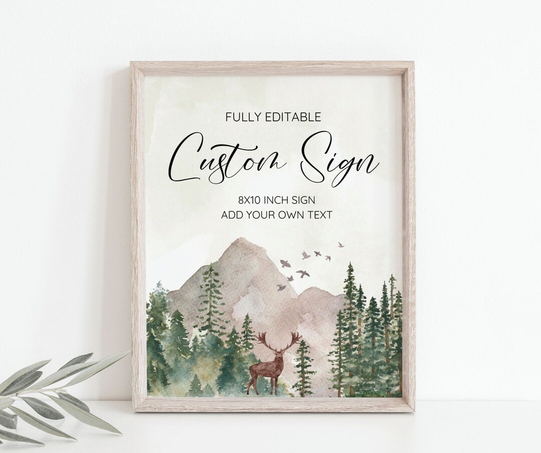 Adventure Begins Custom Sign, Adventure Awaits Sign, 8x10in Template ...
