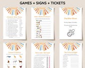 Sunshine Baby Shower Game Bundle, Here Comes the Son Game, Boy Baby Shower Activities, Printable Editable Baby Shower Game, Instant Download