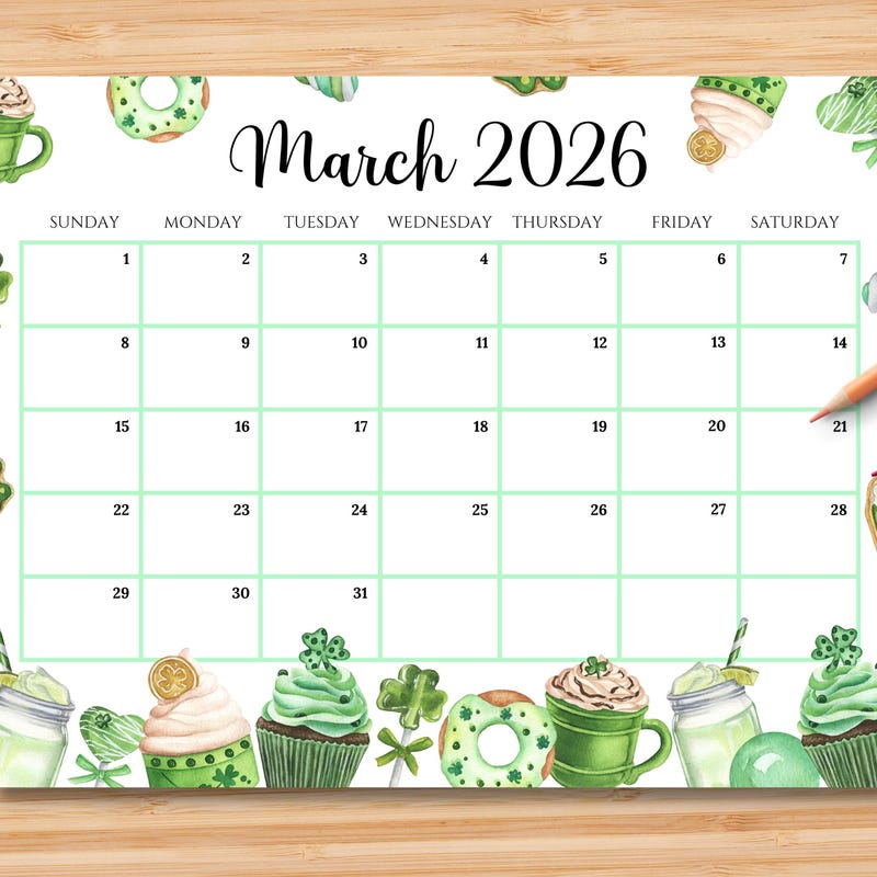 March2026 Calendar - Etsy