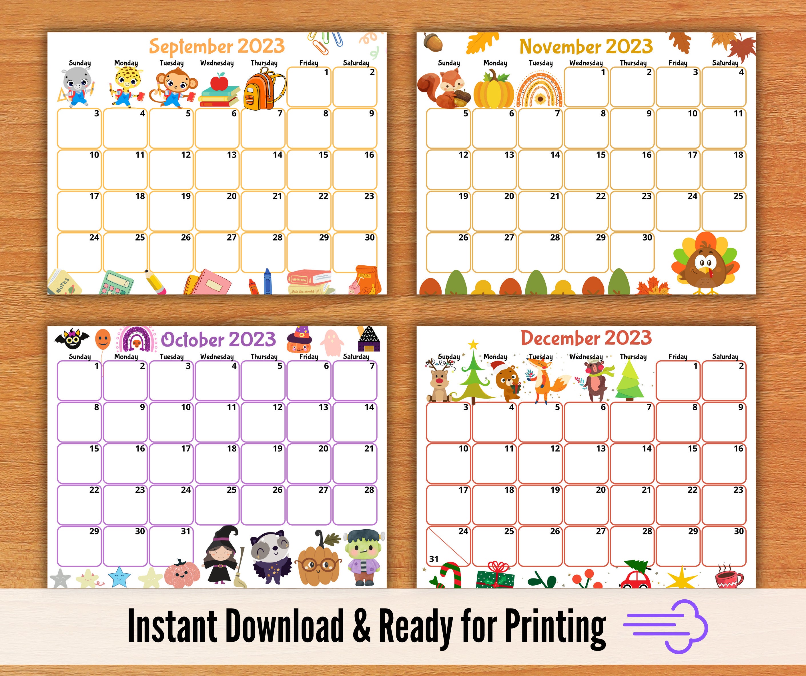 Free Preschool Calendar Printables 2023 2024 CALENDAR PRINTABLE