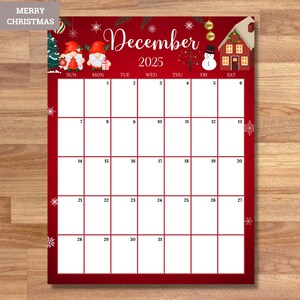 EDITABLE Vertical/portrait Monthly Calendar 2025 Bundle, Cute Printable ...