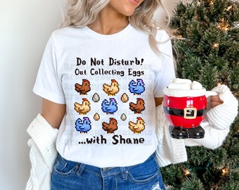 Do Not Disturb! Collecting Eggs...With Shane! PNG| 300 DPI| Stardew Valley Digital Design| Stardew Chickens| Shane Chickens|
