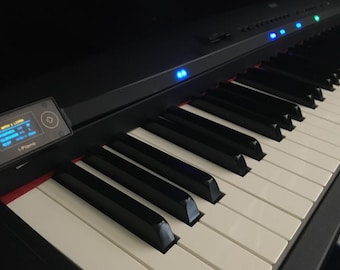 i-Piano MIDI LED Visualizer | SelfTutoring/Synthesia Compatible| for 88Key Pianos |  (Model-U88B) Black LED Strip