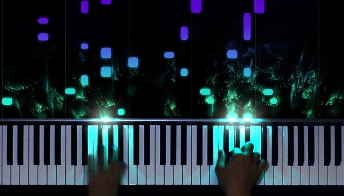 I-piano LED Visualizer Light Strip Lighted-key Self-tutor Support for