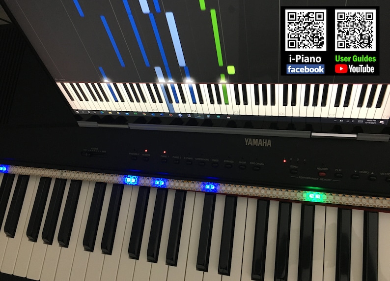Ipiano LED Visualizer Selftutor Reactive Keylights for Pianos Upto