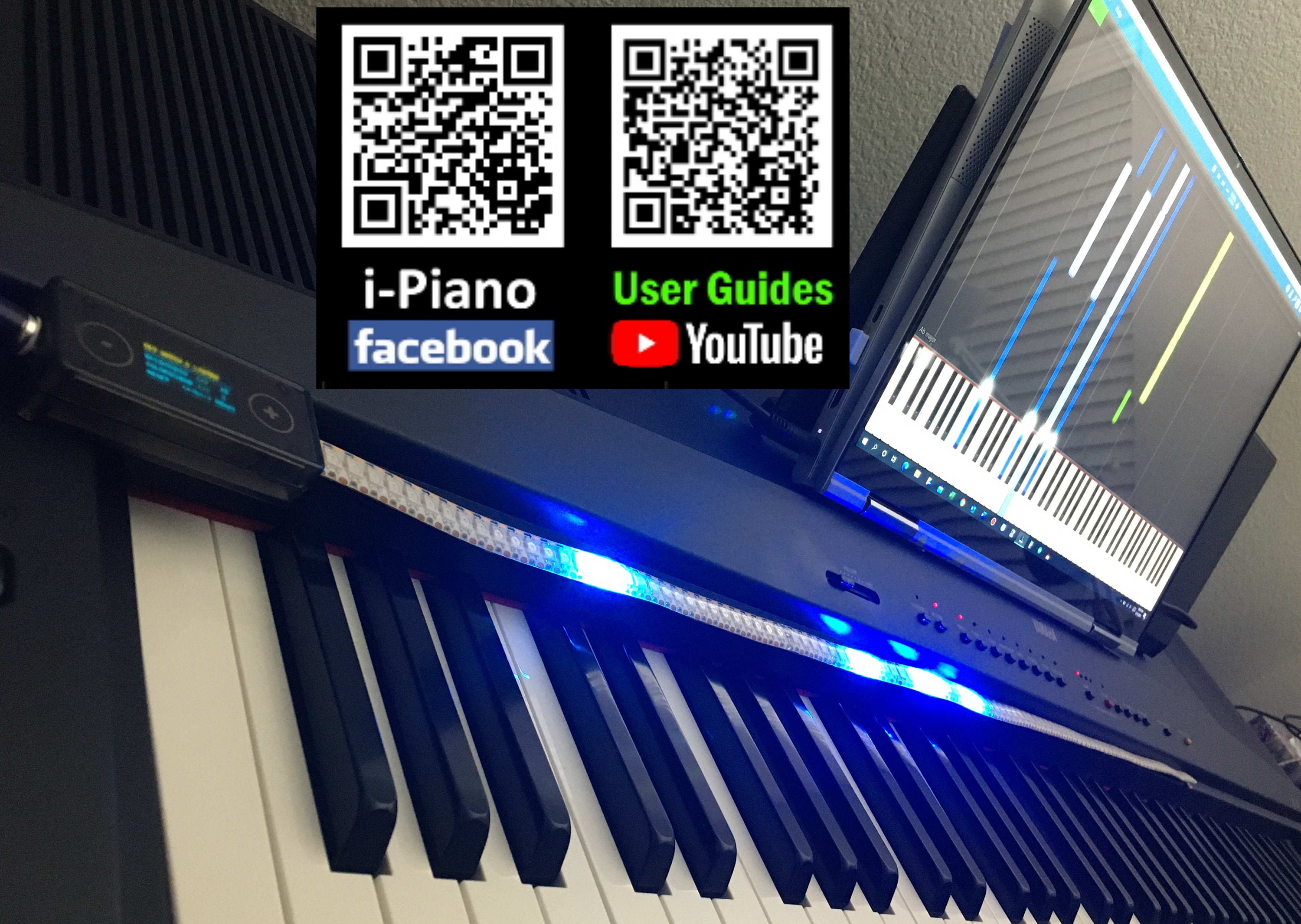 Piano keyboard led lights new arrivals
