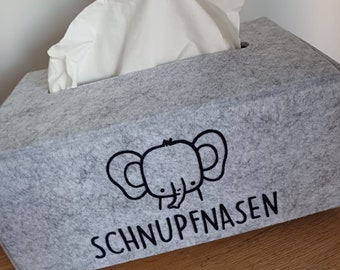 Taschentuchbox Tempobox Filzbox Schnupfnasen Freudentränen Taschentücher Filz