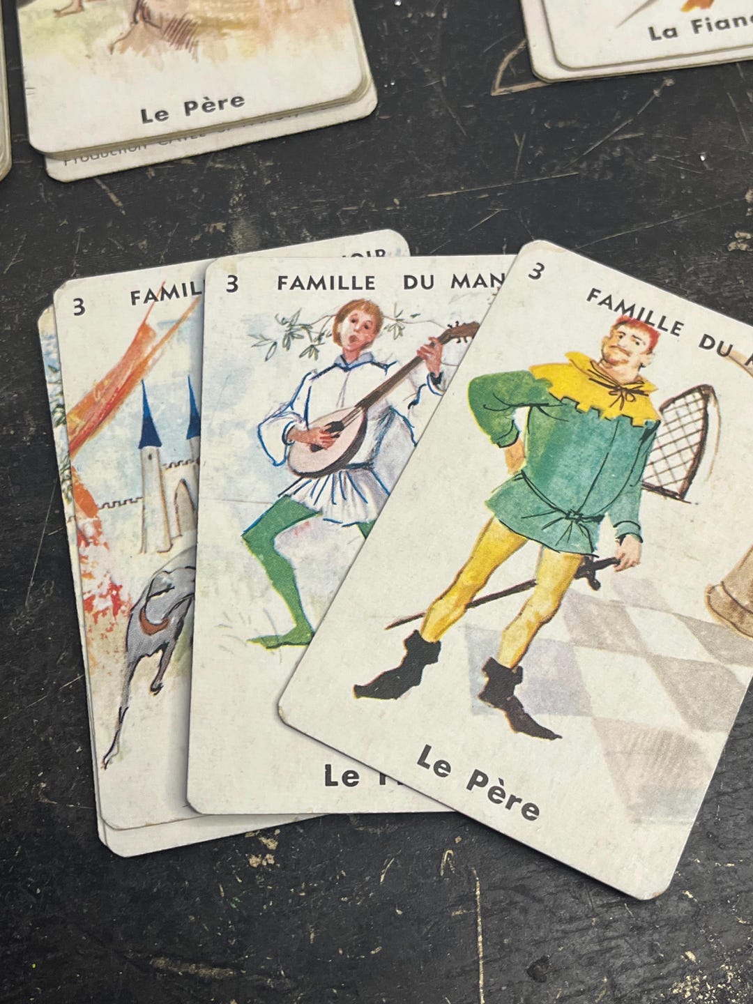 Vintage French Card Game Jeu Des 7 Familles Catel, Antique Playing ...
