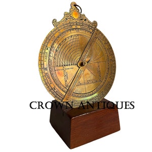 Messing Astrolabium Authentische Armillar Astronomisches Navigationsgerät Schreibtisch Dekoratives Sammlerstück Geschenk für Vater, Jubiläumsgeschenk für ihn