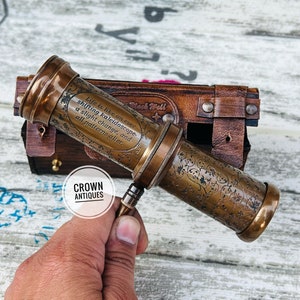 Brass kaleidoscope Gift For Kids, Creative Custom Gift Cosmic Kaleidoscope Prismal Vision Scope Working Gift For Son, Birthday Gift for Him