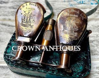 Custom Gravierte Messing Fernglas: Fernglas, Fernglas, Piraten Geschenk