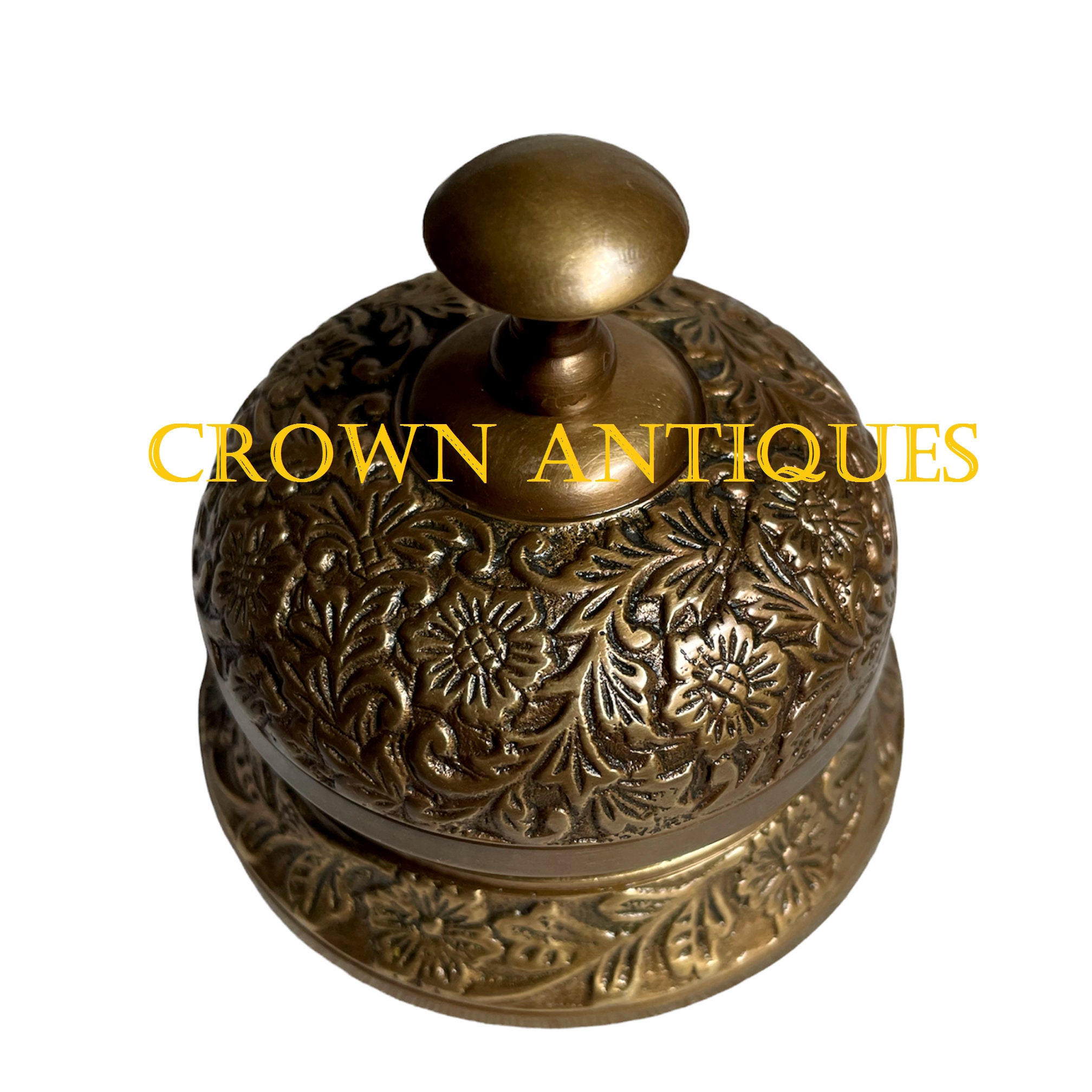 Ringing Brass Desk Bell, Office Table Bell Reception Ringing Bell for ...