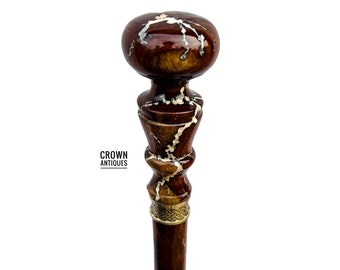 Wooden Walking Cane, Ultimate walking Companion stick, Timber Trekker Carved Walking Stick, Unisex Victorian Cane, Wooden Walking Stick