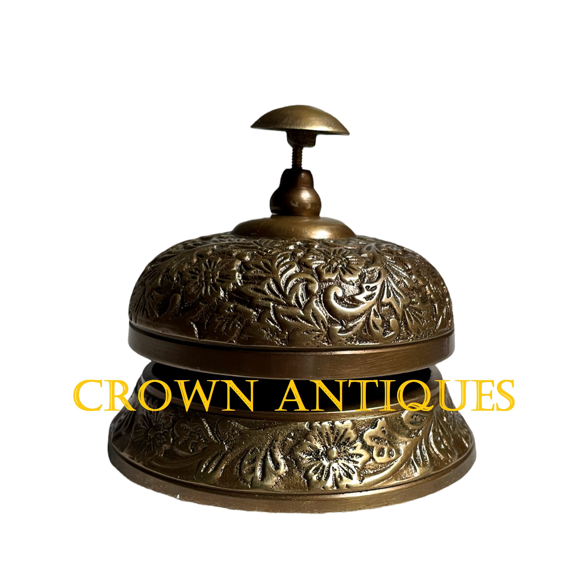 Ringing Brass Desk Bell, Office Table Bell Reception Ringing Bell for ...