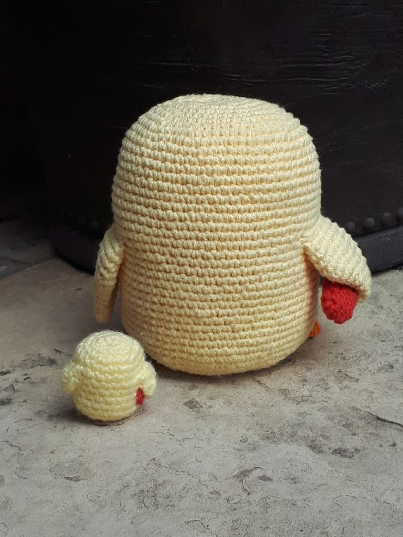 Stabby Duck Crochet Duck With a Knife PATTERN PDF PLUS Tiny Stabby Duck