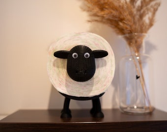 Fluffy toilet paper holder sheep, toilet paper decoration, toilet roll holder toilet, replacement roll holder, bathroom decoration