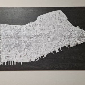 Personalisiertes Bild Koordinaten Stadt oder Landschaft Wanddeko / 3D Stadt / Relief / Bilderrahmen Hochzeitsgeschenk Bild 9