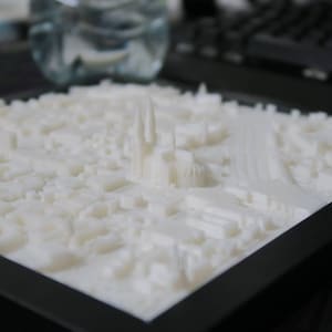 Personalisiertes Bild Koordinaten Stadt oder Landschaft Wanddeko / 3D Stadt / Relief / Bilderrahmen Hochzeitsgeschenk Bild 10