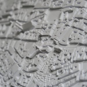 Personalisiertes Bild Koordinaten Stadt oder Landschaft Wanddeko / 3D Stadt / Relief / Bilderrahmen Hochzeitsgeschenk Bild 4