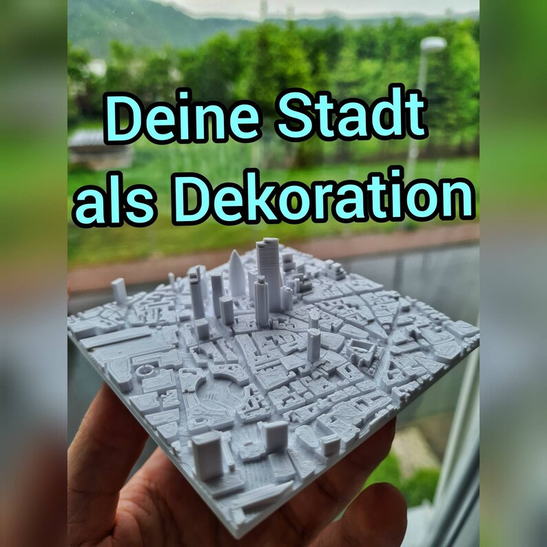 Personalisiertes Bild Koordinaten Stadt oder Landschaft Wanddeko / 3D Stadt / Relief / Bilderrahmen Hochzeitsgeschenk Bild 1