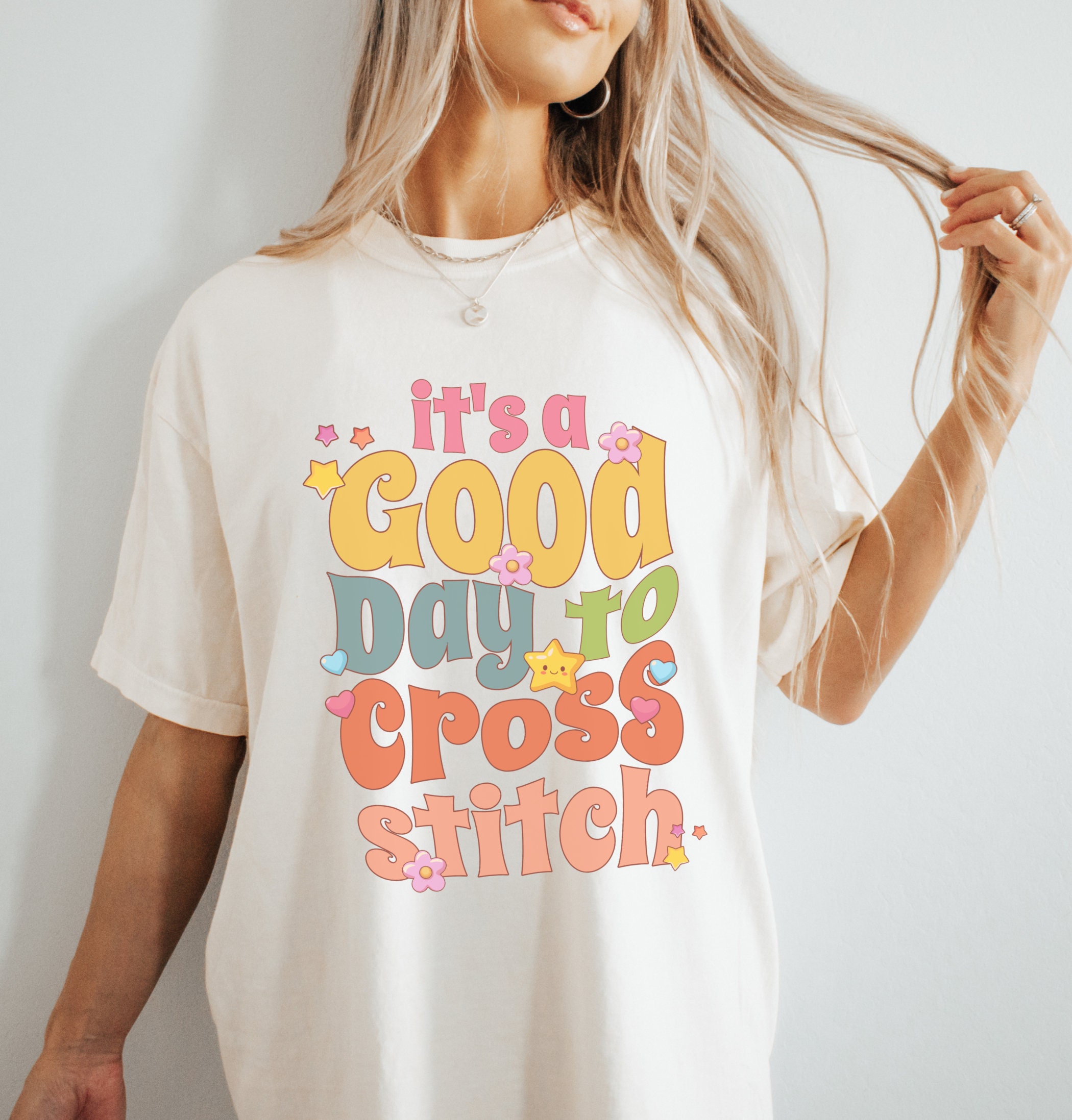 Good Day to Cross Stitch T-shirt, Cross Stitcher Gift