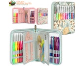 Crochet Kit with 60 pcs, Hooks Set and Hook Holder Case Included, the best Crochet Gift for Beginners