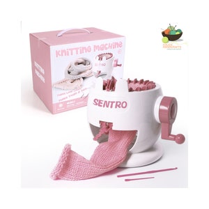 Sentro Knitting Machine with Drill Adaptor - 22 Needles Circular Knitting Automatic Weaving Tool