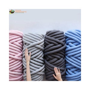 Super Chunky Polyester Yarn: Giant Hand Knitting Tube (50m/160ft)