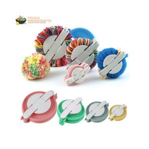 Pom Pom Maker Kit: DIY Craft Tool, 4 Sizes
