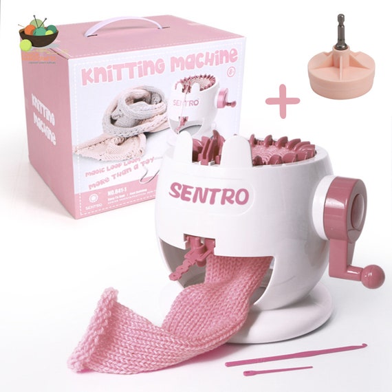 Sentro Knitting Machine With Drill Adaptor 22 Needles Circular Knitting  Automatic Weaving Tool 
