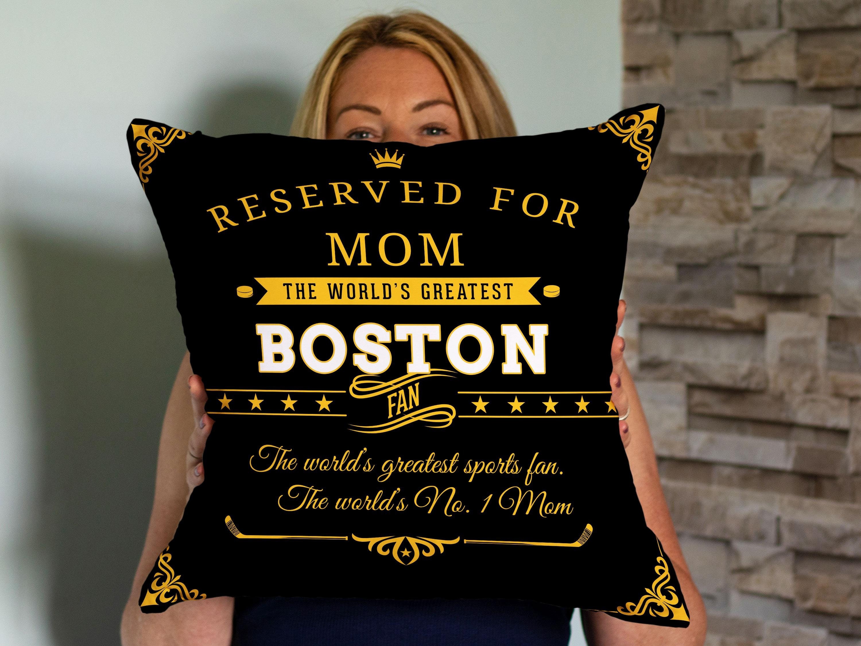 NEW Custom Boston Bruins Away Hockey Pillow Case With Your Name and Numbers 