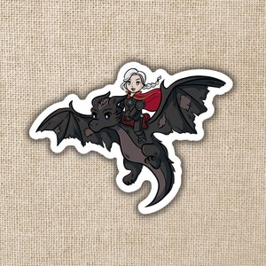 Manon Riding Abraxos Sticker | Throne of Glass Inspired