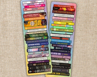 LGBTQIA+ Book Stack Spines Bookmark | Pride Bookmark