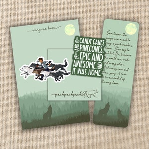 Wolfsong Gift Set | Stickers, Bookmark, Stationery Set