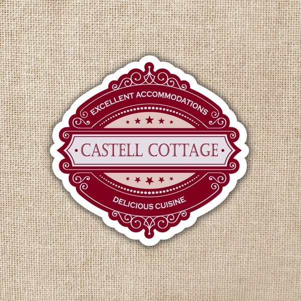 Castell Cottage Eve Brown Sticker | Act Your Age, Eve Brown von Talia Hibbert | Vinyl, spülmaschinenfester Aufkleber, 3-Zoll