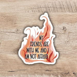 Lehabah I Am Not Afraid Sticker | Crescent City House of Earth and Blood Inspired