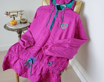 wilson hooded colorblock windbreaker