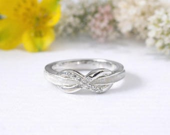 Breastmilk Infinity Ring | Keepsake Jewellery | Custom Memory Ring for Mothers | Sterling Silver | Damari