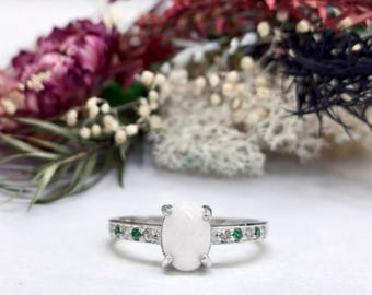 Birthstone Breastmilk Ring | Sterling Silver Birthstone Ring |  Gifts For Mum | Mirabel