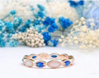 Breastmilk Ring | Full Band Birthstone Keepsake Ring | Sterling Silver Motherhood Jewellery | Aditi