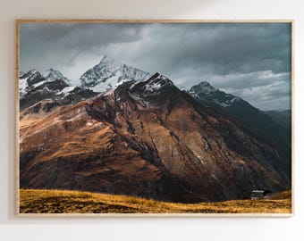 Alpine Glow, The Swiss Alps at Sunrise Wall Art