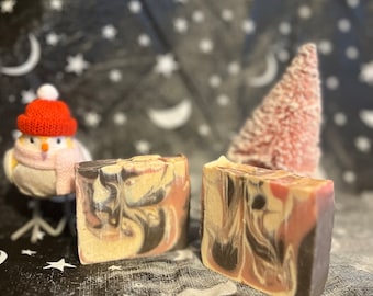 Candy Cane Hot Chocolate Goat's Milk Soap