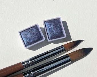 Shapeshifter handmade watercolor half pans | shimmer colorshift #B051