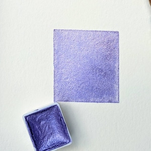 Twilight Shimmer handmade watercolor half pans | shimmer #B016